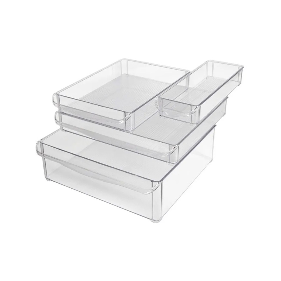 Juego de 4 organizadores apilables multiusos (HB-5988)
