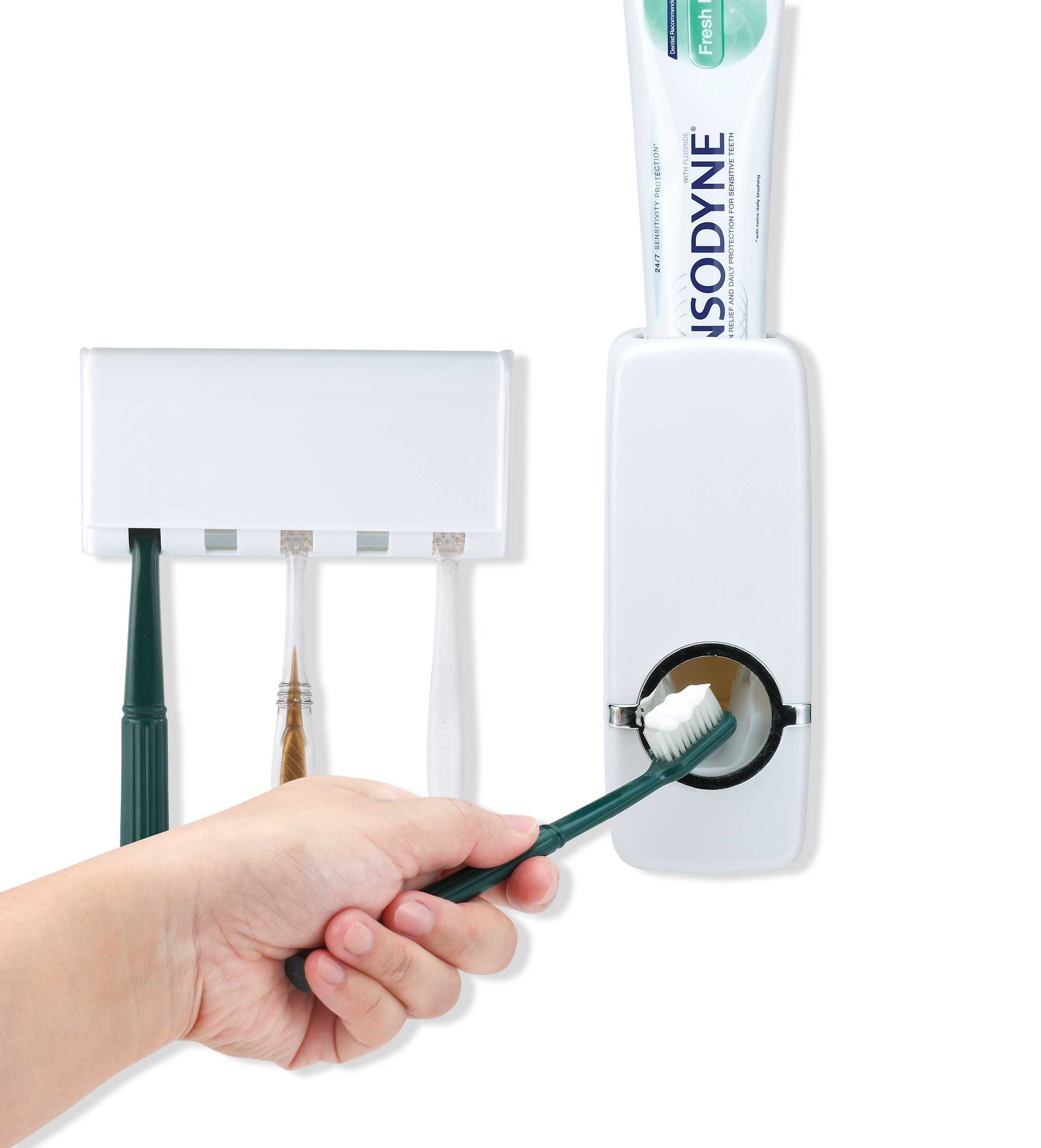 Dispensador de pasta dental y portacepillos (HB-5751)
